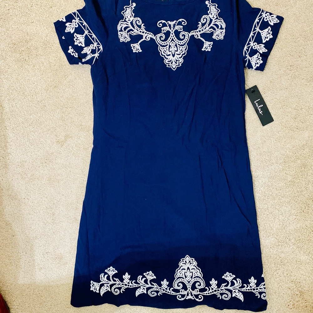 Brand new XS Lulu Navy Blue short dress
